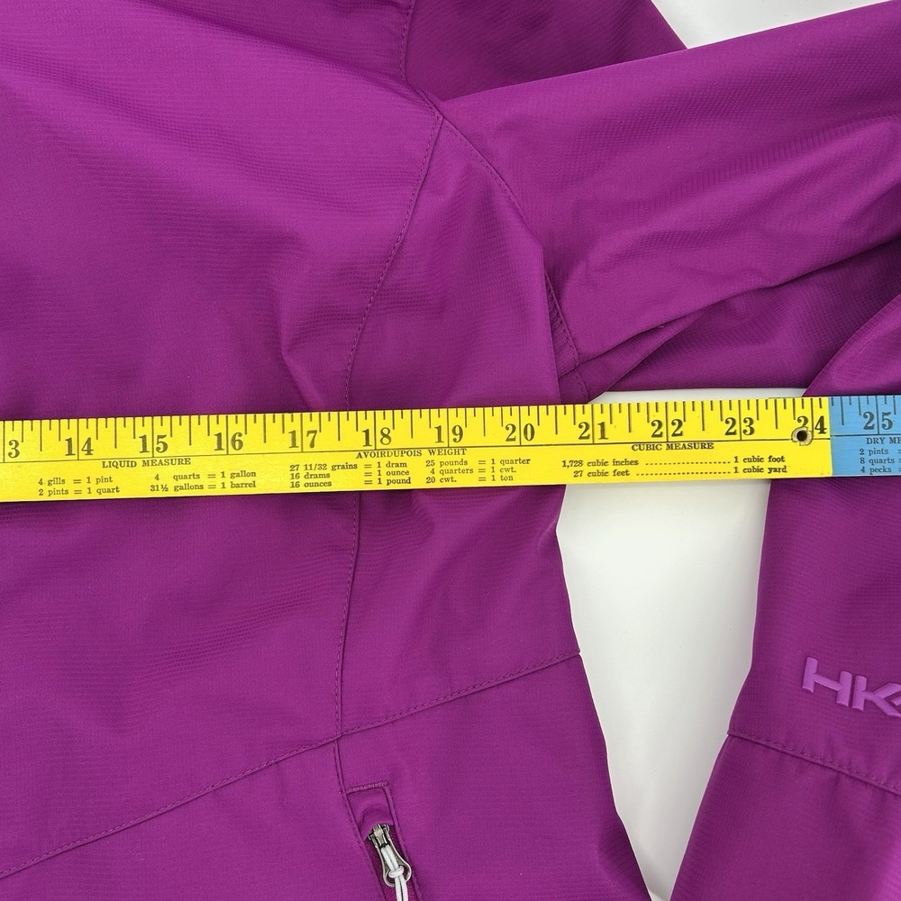 Performance Windbreaker Full Zip Rain Jacket Purple Womens Large Gorpcore Winter - Picture 8 of 9